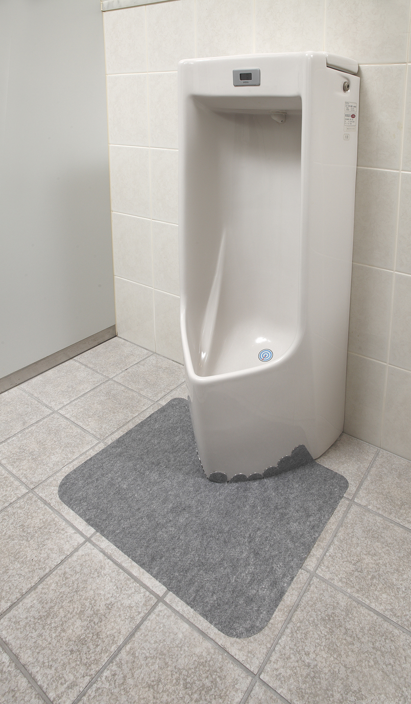 おくだけ吸着 汚れたらお取替え トイレの床汚れ防止マット 3枚組 KJ-06［サンコー］アンモニア消臭加工 日本製[PNG02]